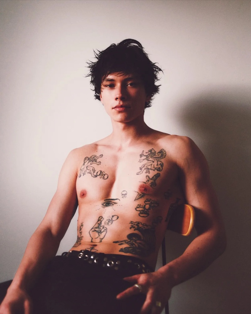 Tattoo Studies · by Noah Pharrel · tattoo portraits, analog grain, studio cast