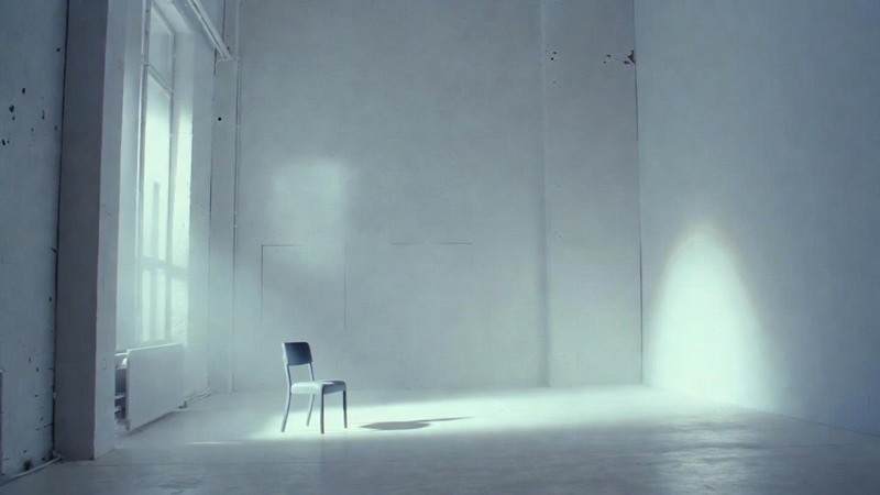 White Rooms · by Felix · white interiors, chrome furniture, motion blur figures