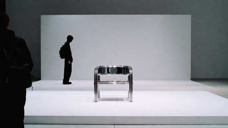 White Rooms · by Felix · white interiors, chrome furniture, motion blur figures