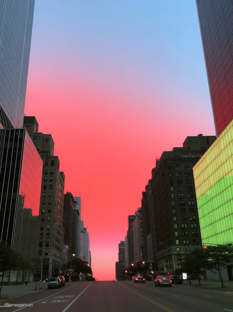 NYC Sunset · by Jamey Gannon · nyc skyline, sunset, dreamcore
