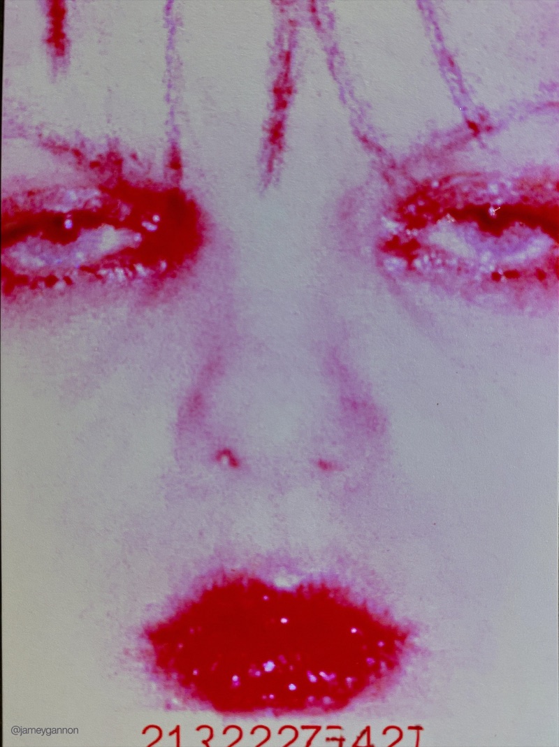 Red Solarize · by Jamey Gannon · solarized red, avant-garde beauty, pop art
