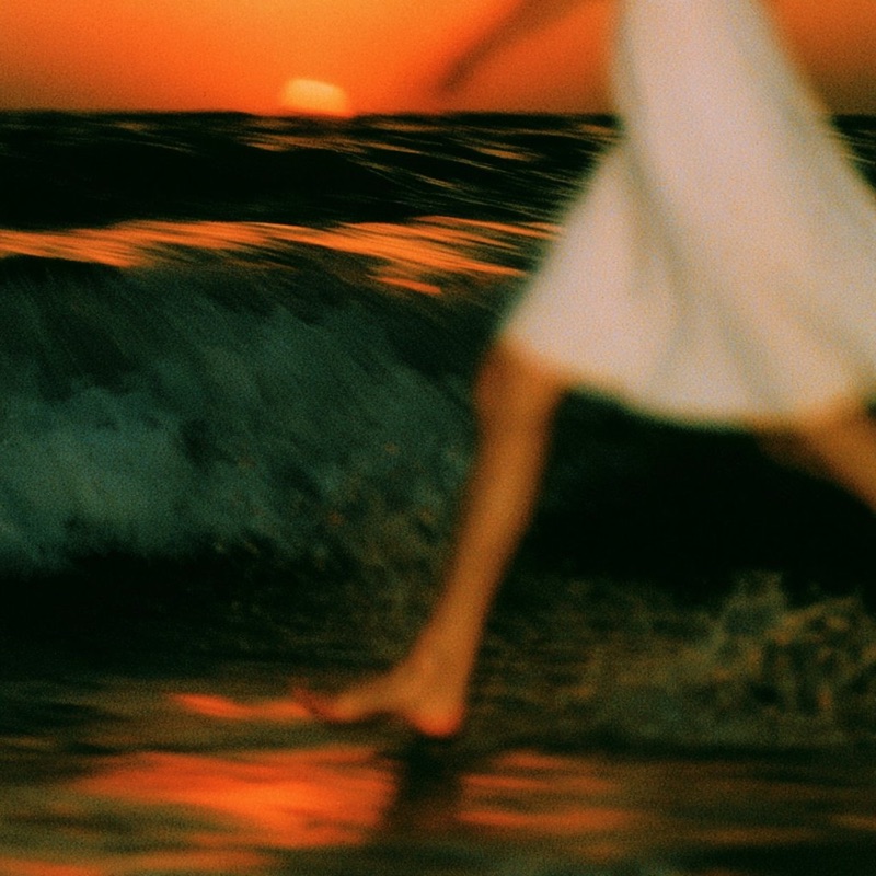 Sunset Static · by Lou · sref blend, seascape, white dress