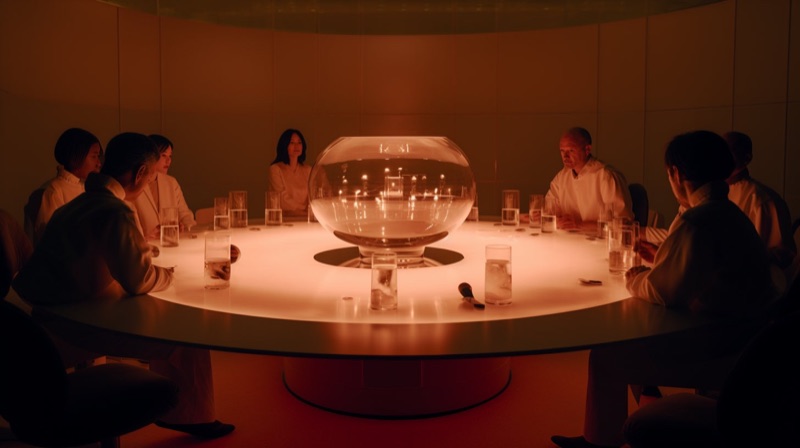 Bars of the Future · by nichy · future bar, round table, glass centerpiece