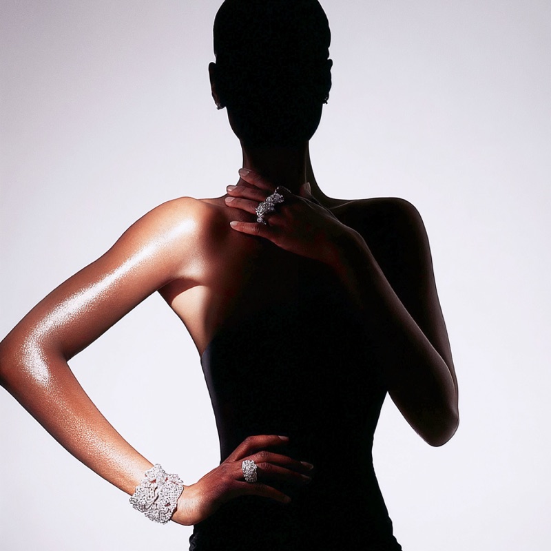 MJ v8 Beauty Test · by Salma · beauty silhouette, studio portrait, jewelry