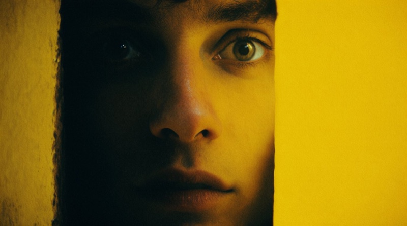 Yellow · by V · yellow light, cinematic silhouettes, sci-fi